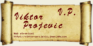 Viktor Projević vizit kartica